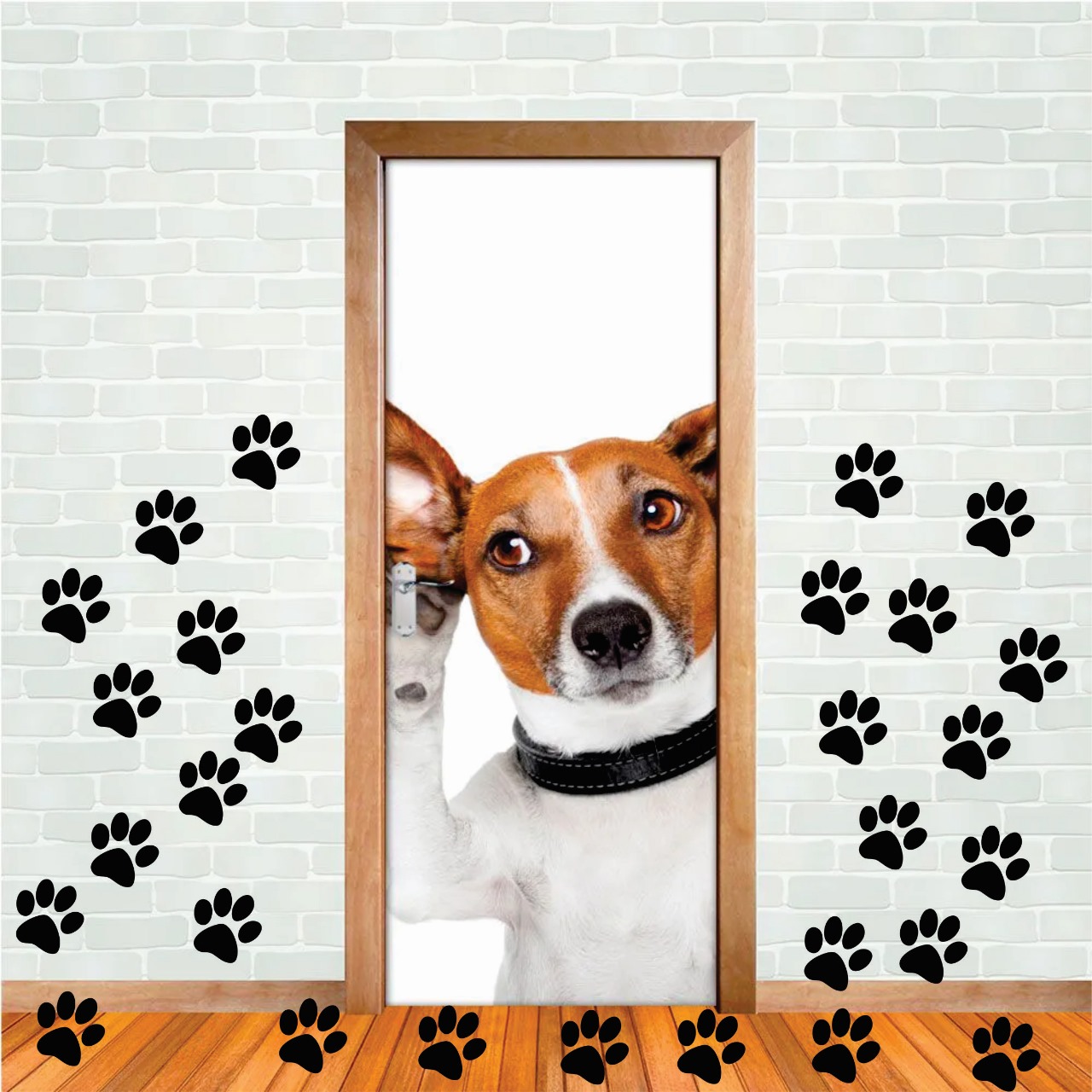 Adesivo Patinhas Pet 100 Und Cachorro 8cm X 9cm - Imagem 2