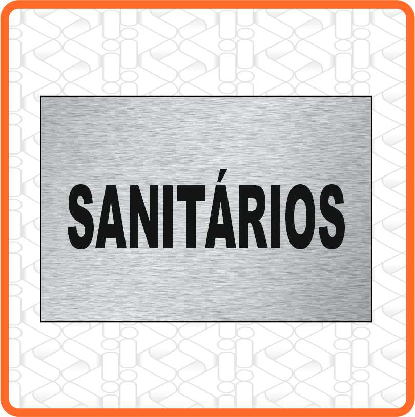 PLACA SANITÁRIOS CINZA 42CM X 29CM PCV 3MM